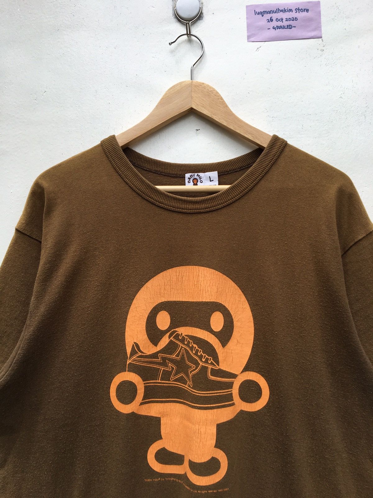 Bape 2007 Baby Milo Bapesta Tee Size US L / EU 52-54 / 3 - 1 Thumbnail