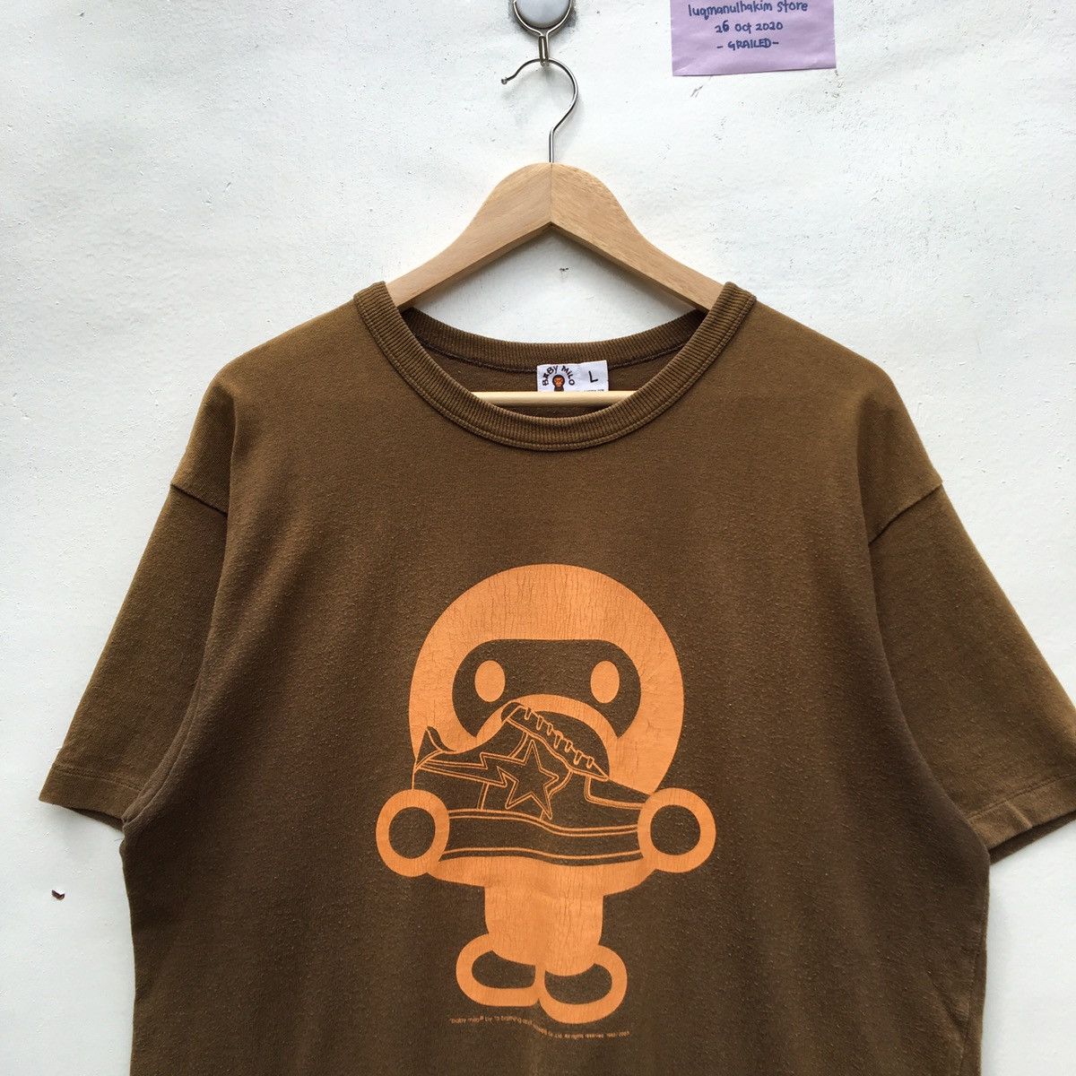 Bape 2007 Baby Milo Bapesta Tee Size US L / EU 52-54 / 3 - 5 Thumbnail