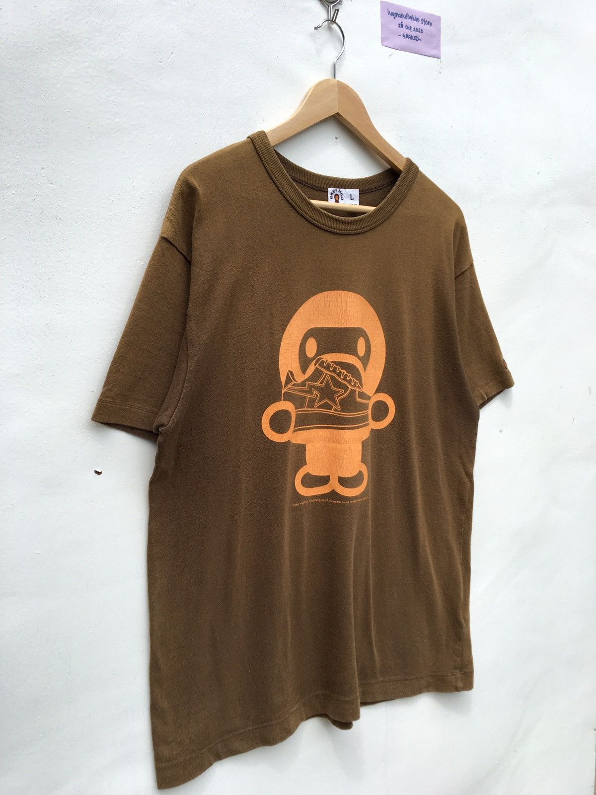 Bape 2007 Baby Milo Bapesta Tee Size US L / EU 52-54 / 3 - 4 Thumbnail