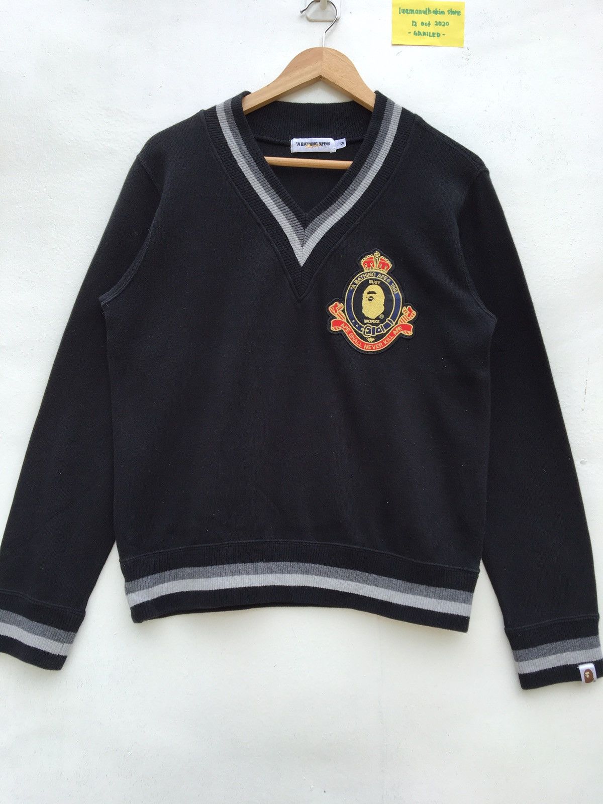 Bape College V-Neck Sweatshirt Size US S / EU 44-46 / 1 - 8 Thumbnail