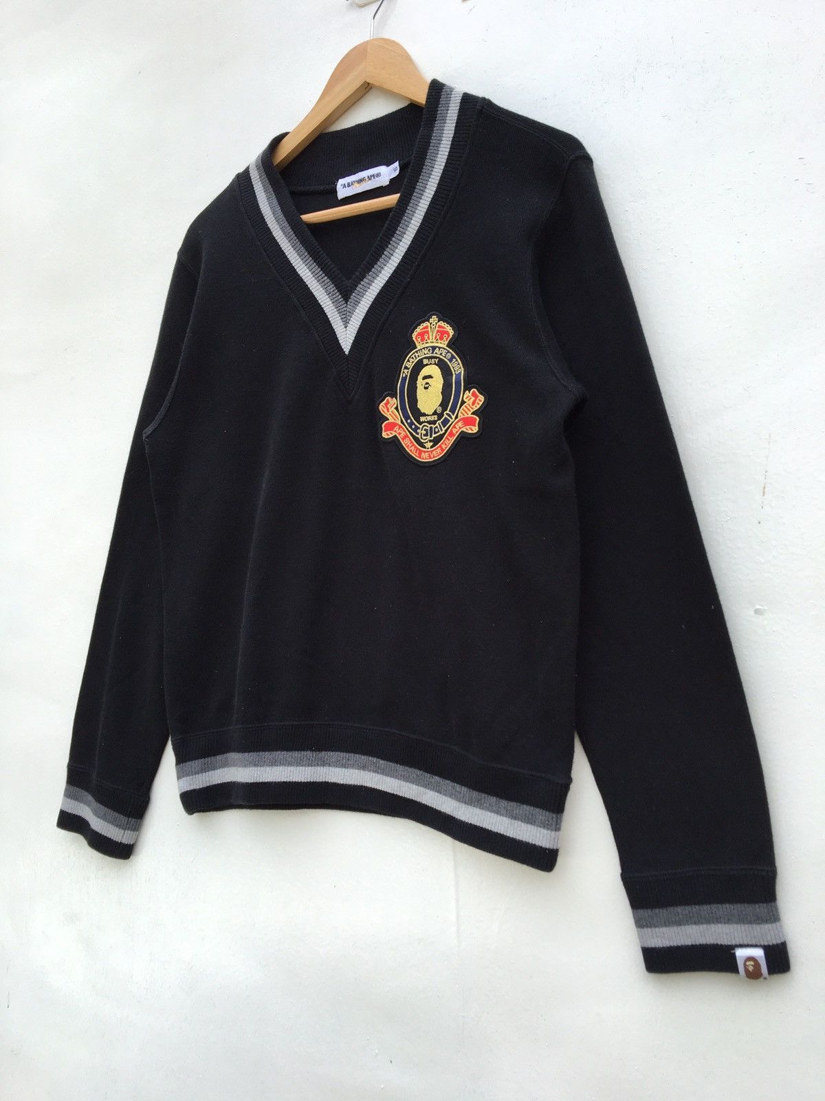 Bape College V-Neck Sweatshirt Size US S / EU 44-46 / 1 - 3 Thumbnail