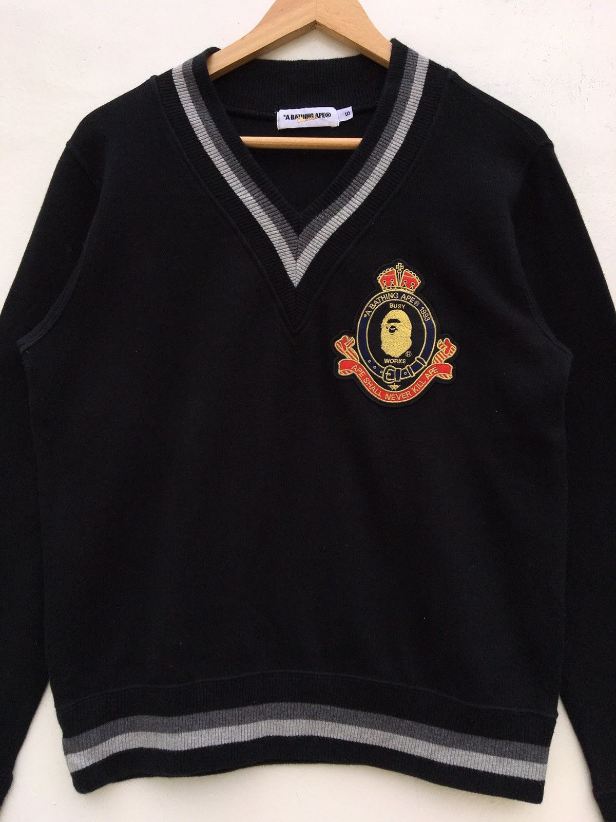 Bape College V-Neck Sweatshirt Size US S / EU 44-46 / 1 - 6 Thumbnail
