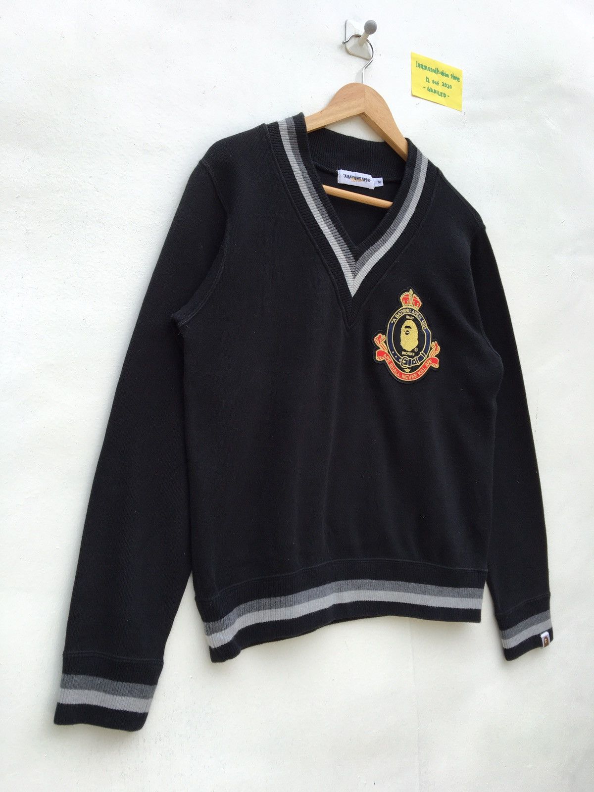 Bape College V-Neck Sweatshirt Size US S / EU 44-46 / 1 - 2 Thumbnail