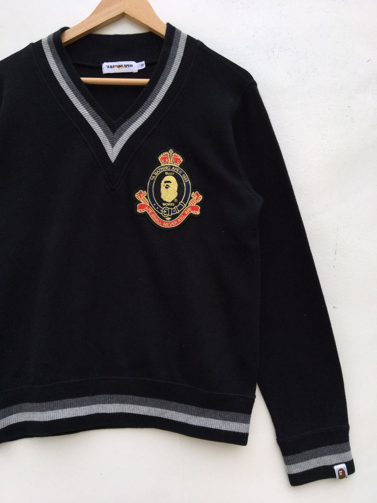 Bape College V-Neck Sweatshirt Size US S / EU 44-46 / 1 - 7 Thumbnail