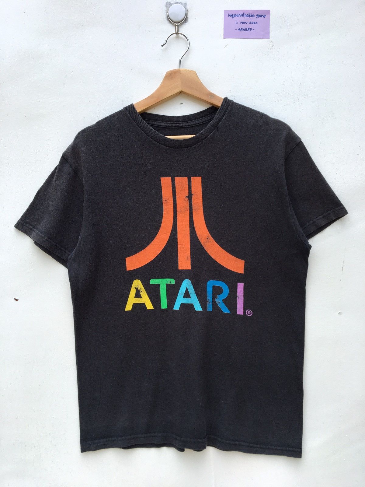 Japanese Brand Atari as wore by Thom Yorke Radiohead Streetwear Band Tee Size US M / EU 48-50 / 2 - 1 Thumbnail
