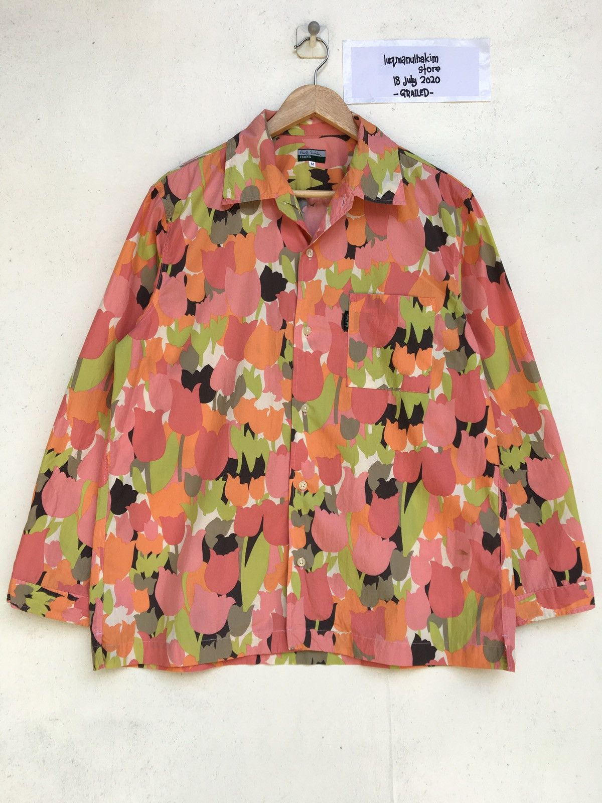 Paul Smith Vintage Paul Smith Floral Rare Design Buttons Up Shirt Size US M / EU 48-50 / 2 - 2 Thumbnail