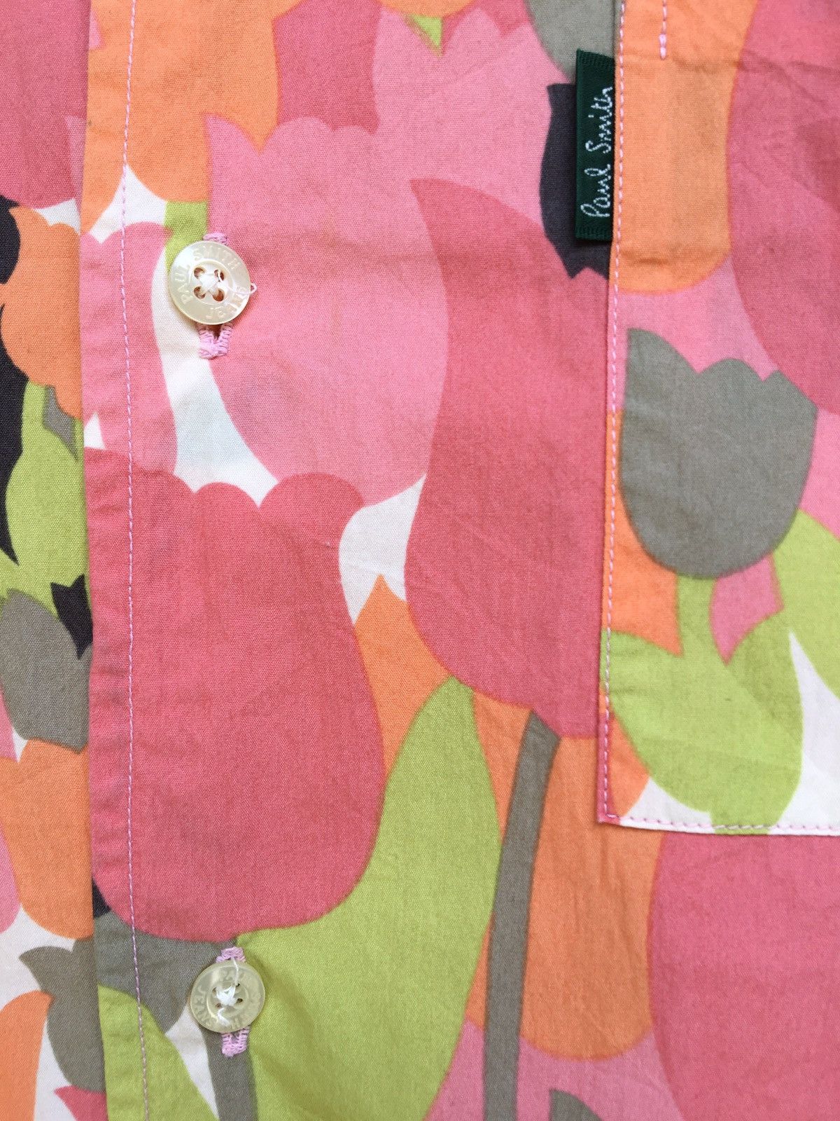 Paul Smith Vintage Paul Smith Floral Rare Design Buttons Up Shirt Size US M / EU 48-50 / 2 - 9 Thumbnail