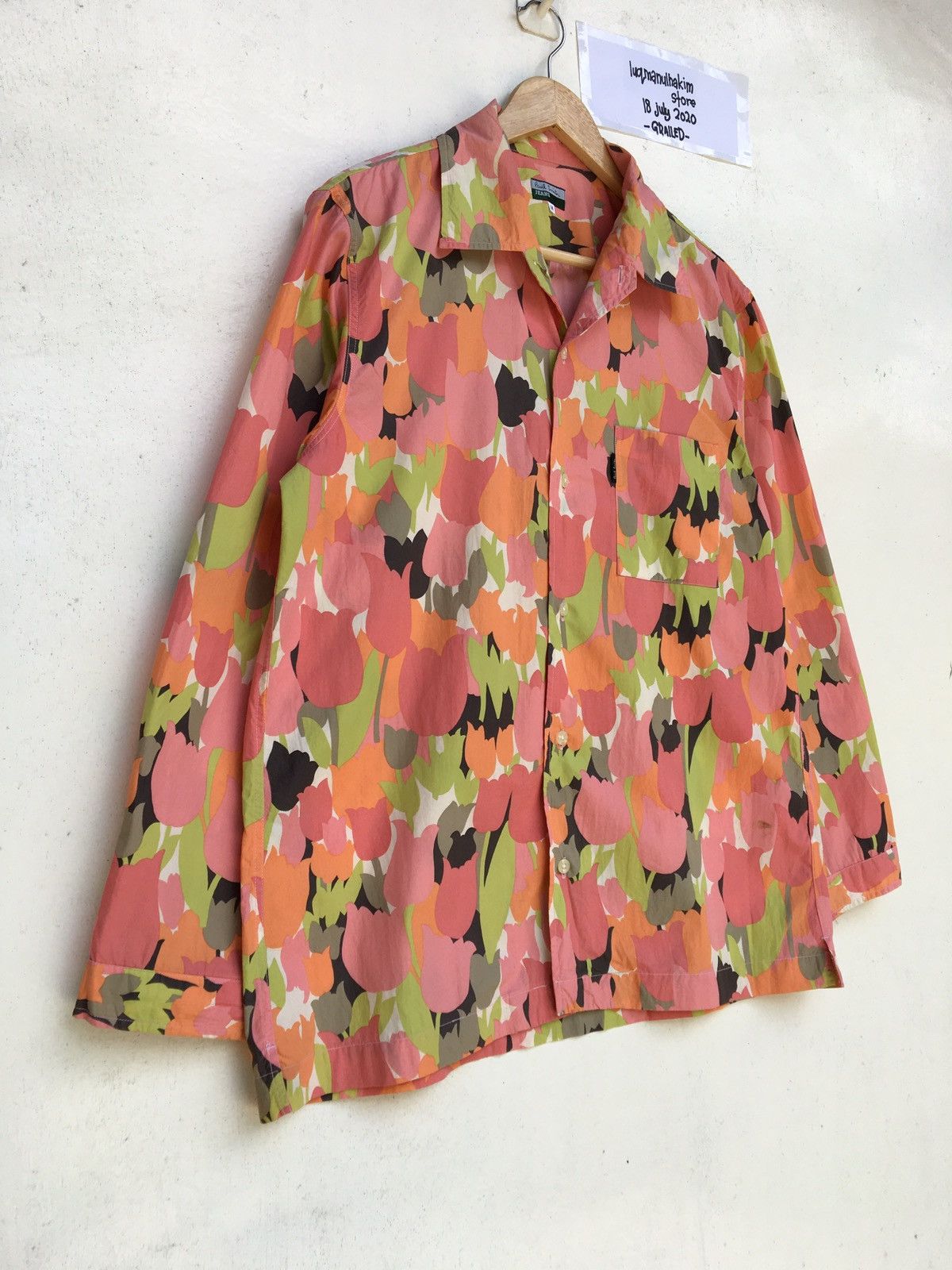 Paul Smith Vintage Paul Smith Floral Rare Design Buttons Up Shirt Size US M / EU 48-50 / 2 - 3 Thumbnail