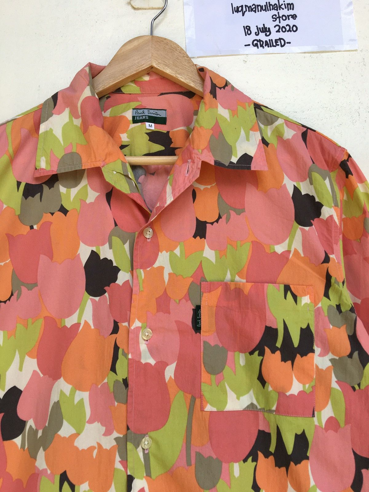 Paul Smith Vintage Paul Smith Floral Rare Design Buttons Up Shirt Size US M / EU 48-50 / 2 - 7 Thumbnail