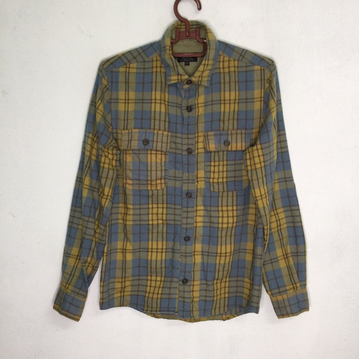 A.P.C. A.P.C Rue Madame Paris Plaid Flannel Shirt Made in Tunisia Size US S / EU 44-46 / 1 - 1 Thumbnail