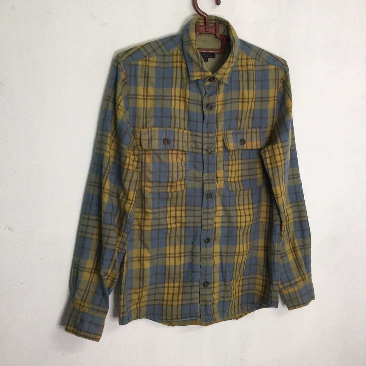 A.P.C. A.P.C Rue Madame Paris Plaid Flannel Shirt Made in Tunisia Size US S / EU 44-46 / 1 - 2 Thumbnail
