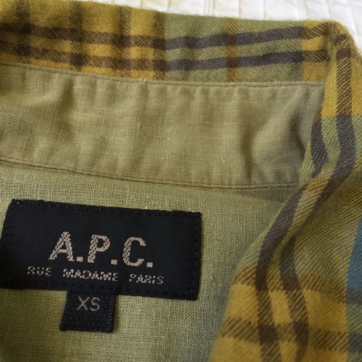 A.P.C. A.P.C Rue Madame Paris Plaid Flannel Shirt Made in Tunisia Size US S / EU 44-46 / 1 - 14 Thumbnail