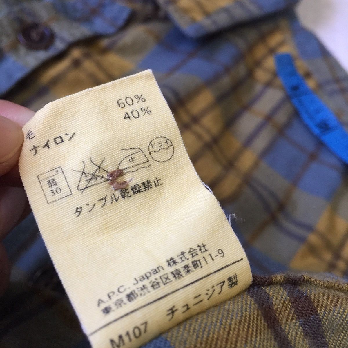 A.P.C. A.P.C Rue Madame Paris Plaid Flannel Shirt Made in Tunisia Size US S / EU 44-46 / 1 - 16 Thumbnail