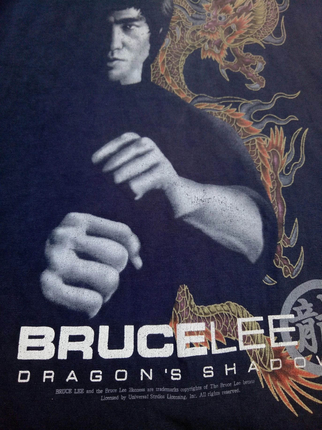 Vintage BRUCE LEE Dragon's Shadow rare design tee shirt Size US M / EU 48-50 / 2 - 5 Thumbnail