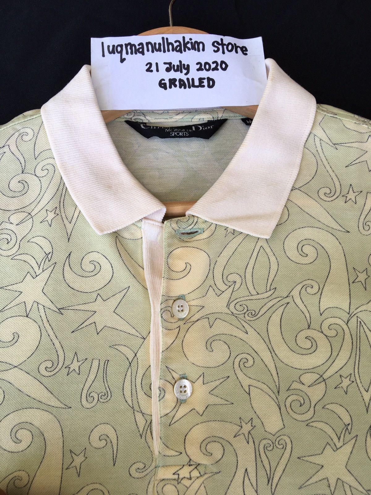 Christian Dior Monsieur Vintage Christian Dior Sport Abstract Design Polo Shirt Size US M / EU 48-50 / 2 - 8 Thumbnail