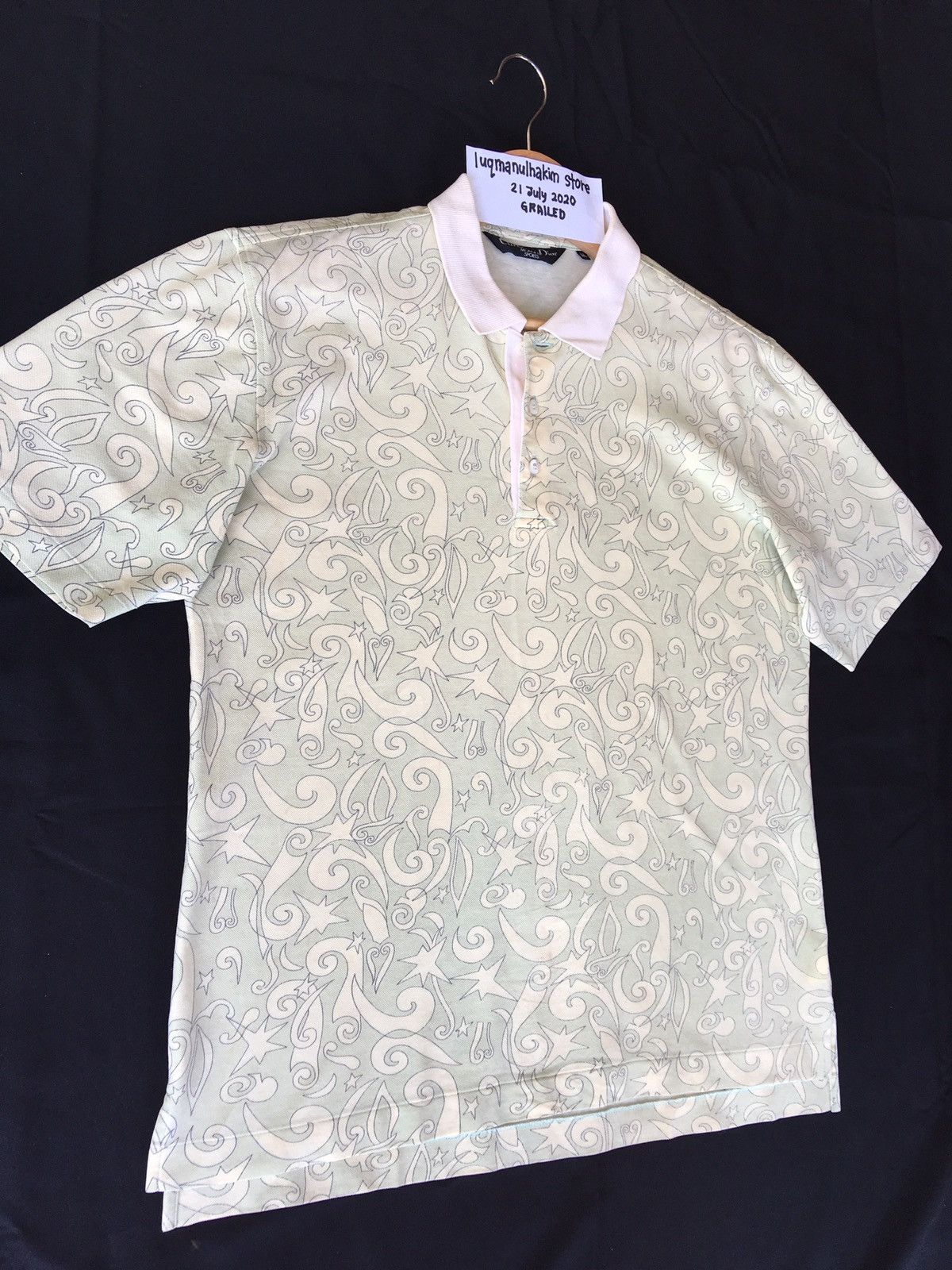 Christian Dior Monsieur Vintage Christian Dior Sport Abstract Design Polo Shirt Size US M / EU 48-50 / 2 - 2 Thumbnail