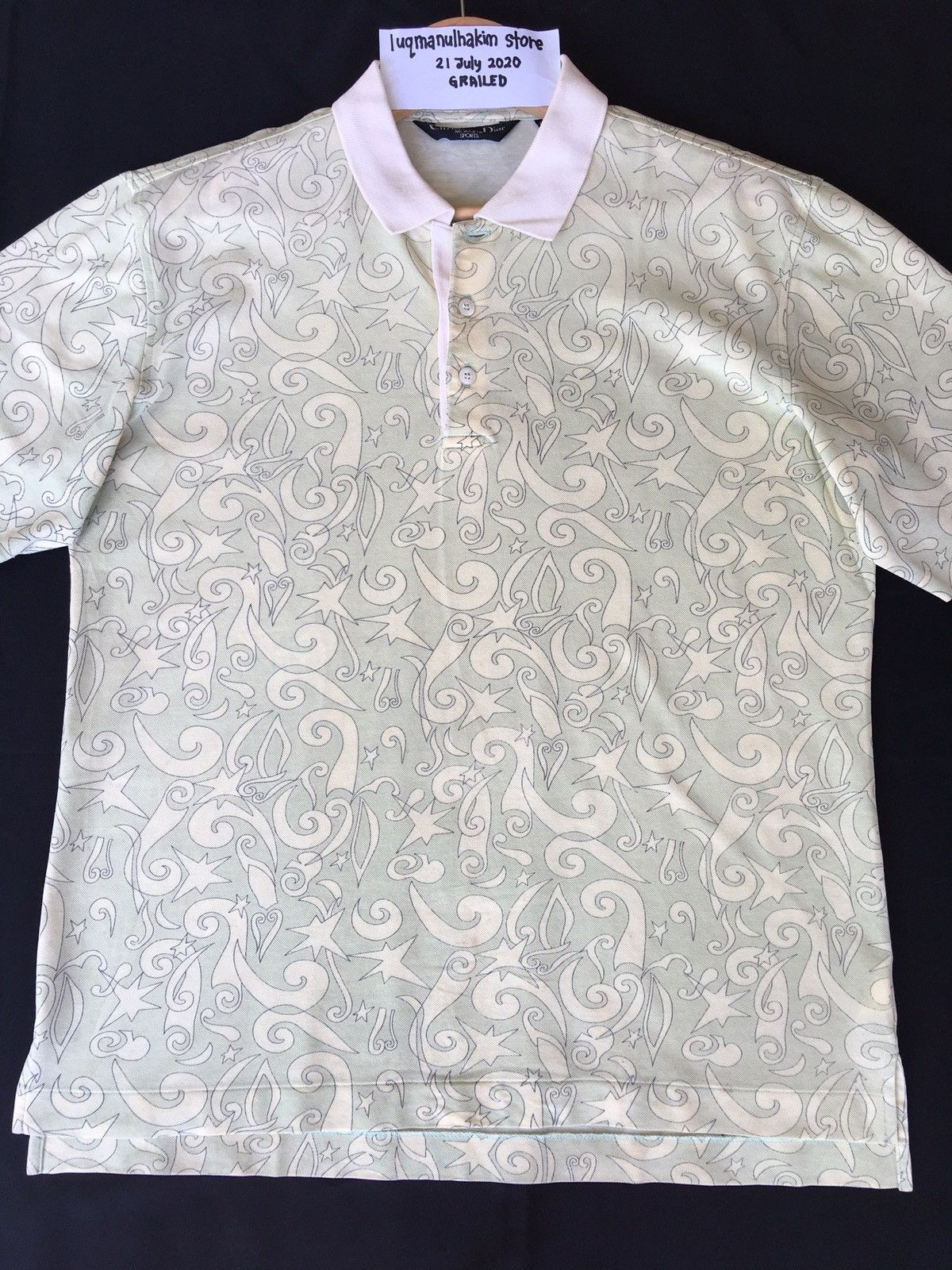 Christian Dior Monsieur Vintage Christian Dior Sport Abstract Design Polo Shirt Size US M / EU 48-50 / 2 - 4 Thumbnail