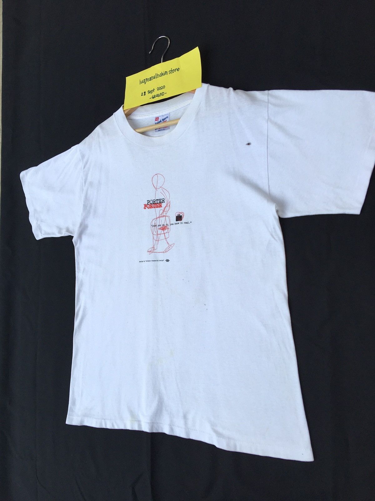 Porter Vintage Porter Yoshida Design 90s Tshirt Size US L / EU 52-54 / 3 - 4 Thumbnail