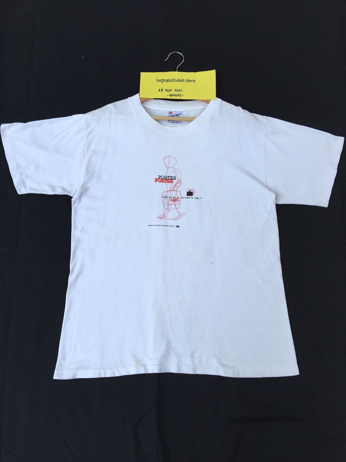 Porter Vintage Porter Yoshida Design 90s Tshirt Size US L / EU 52-54 / 3 - 2 Thumbnail