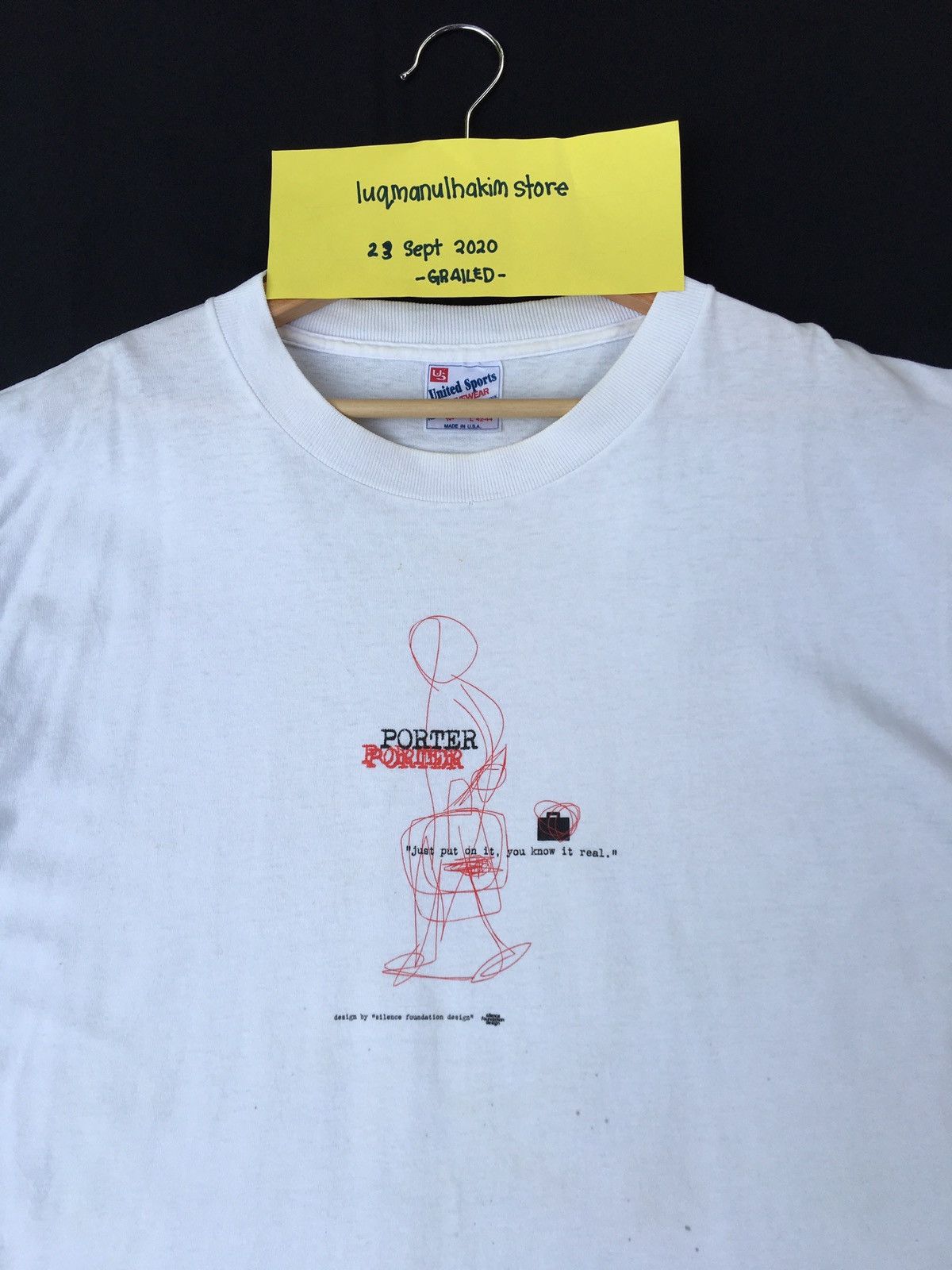Porter Vintage Porter Yoshida Design 90s Tshirt Size US L / EU 52-54 / 3 - 1 Thumbnail