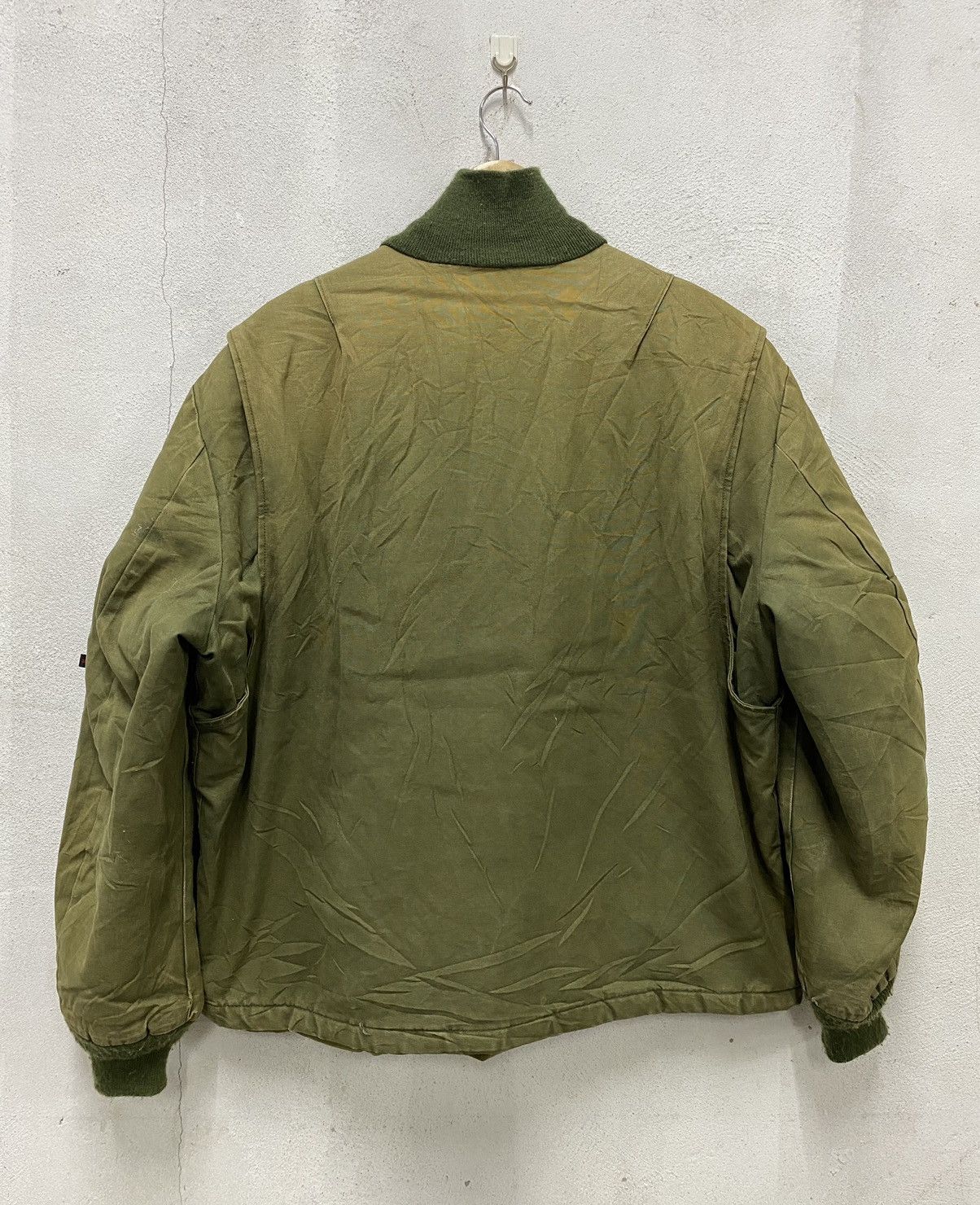 Vintage Vintage 80s Embasement Army Bomber Jacket Size US M / EU 48-50 / 2 - 4 Thumbnail