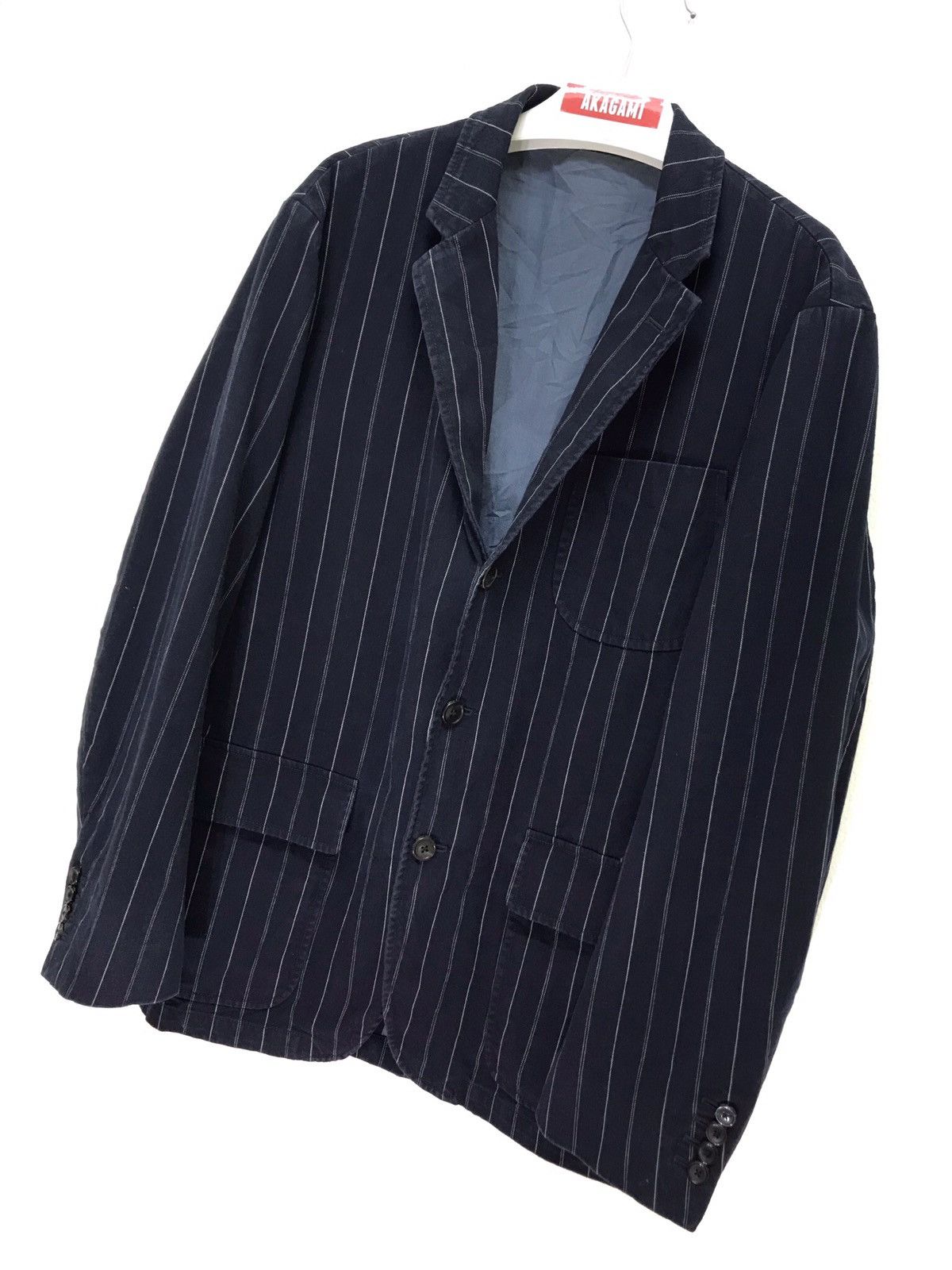Polo Ralph Lauren Polo RL Naval Blazer Wabash Striped Thick Cotton 6🟩3 Size US M / EU 48-50 / 2 - 1 Thumbnail