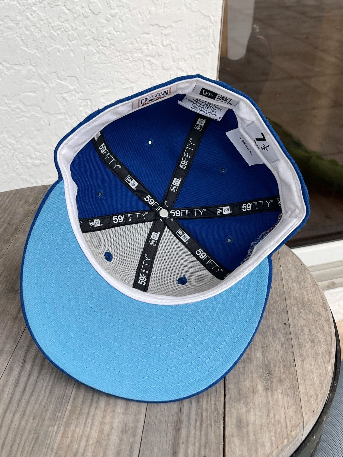Hat Club 1992 Toronto Blue Jays 7 1/2 Fitted Exclusive Patch Icy UV Size ONE SIZE - 4 Thumbnail