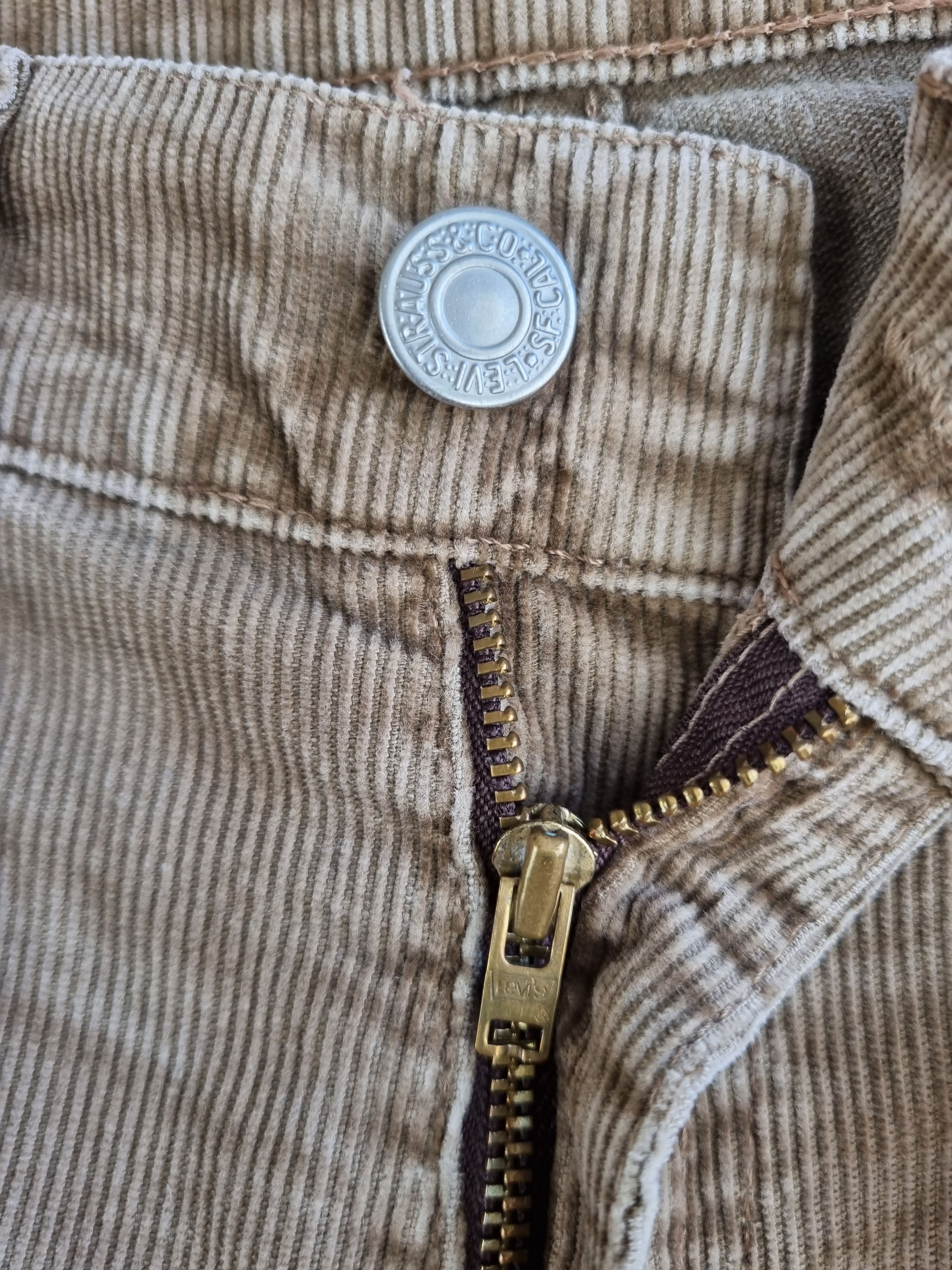 Levi's × Levi's Vintage Clothing × Vintage Rare flare LEVIS Corduroy Vintage 90s Earth tone Pants Size US 28 / EU 44 - 9 Thumbnail