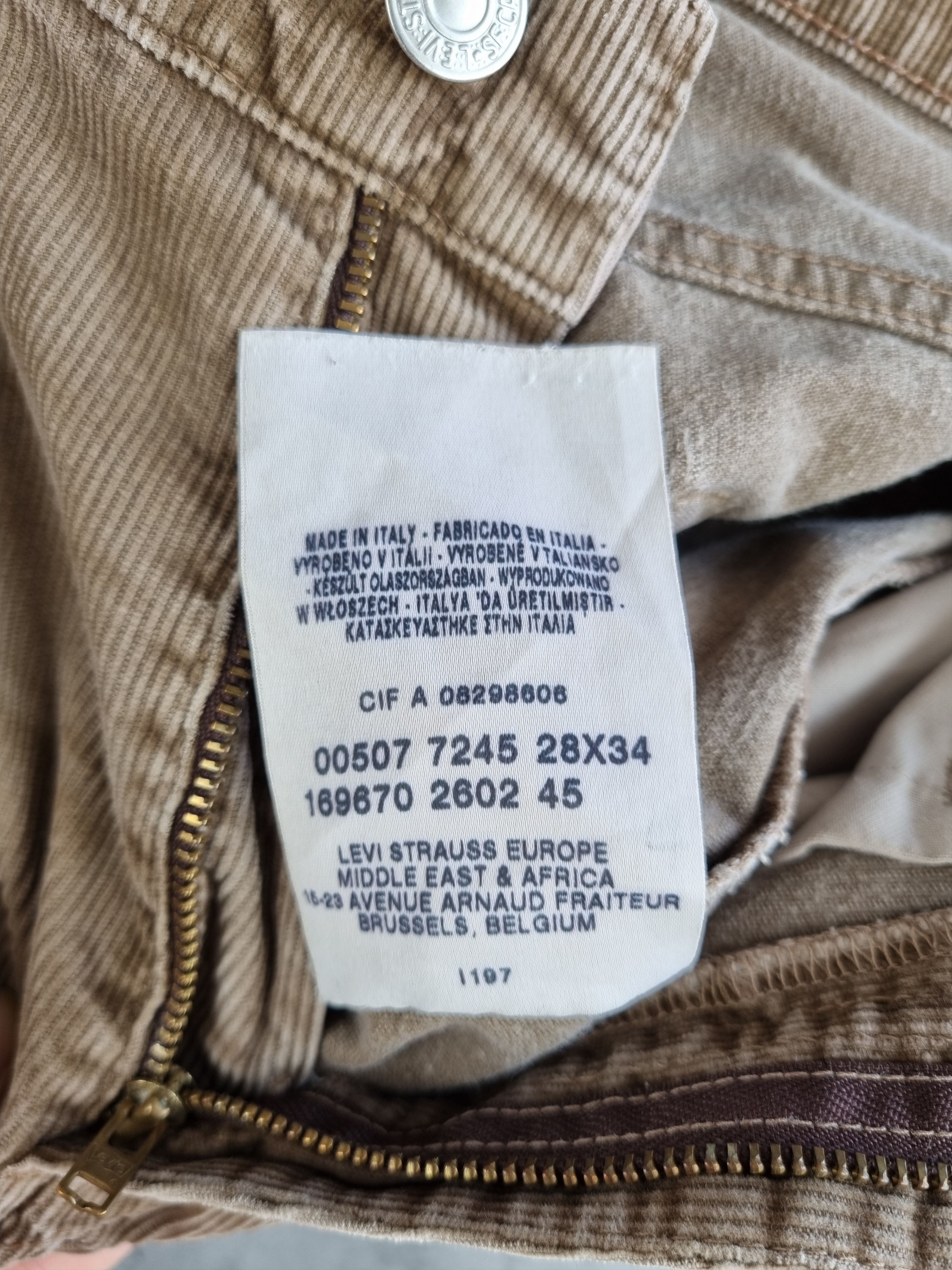 Levi's × Levi's Vintage Clothing × Vintage Rare flare LEVIS Corduroy Vintage 90s Earth tone Pants Size US 28 / EU 44 - 8 Thumbnail