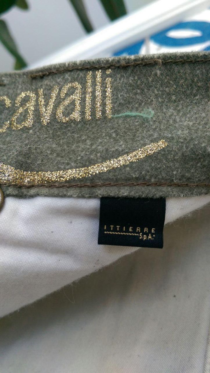 Just Cavalli × Roberto Cavalli Rare 90s Just Cavalli Monogram Gold Vintage Jeans Size US 29 - 9 Thumbnail