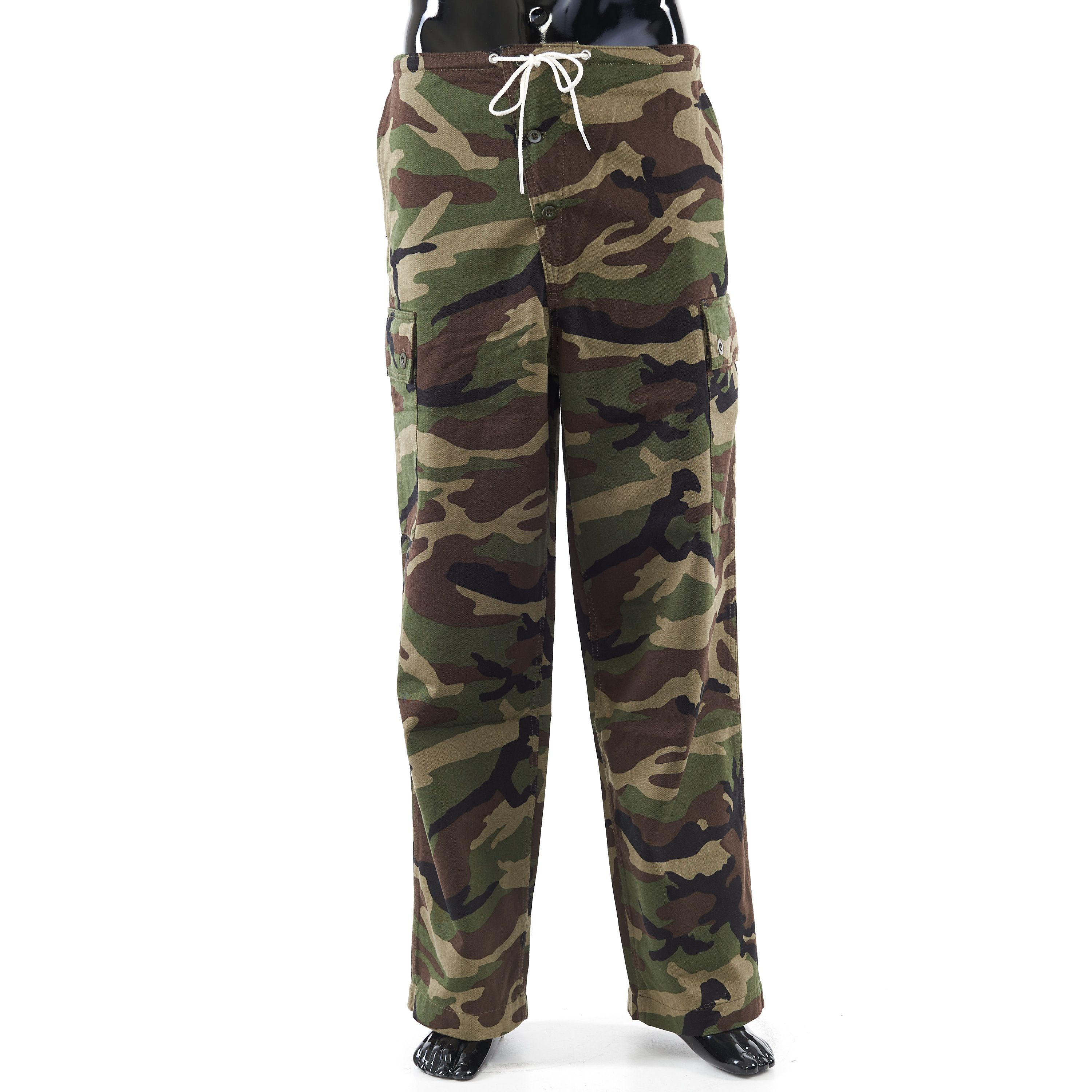 Celine Loose Cargo Pants In Camouflage Cotton Size US 30 / EU 46 - 1 Thumbnail