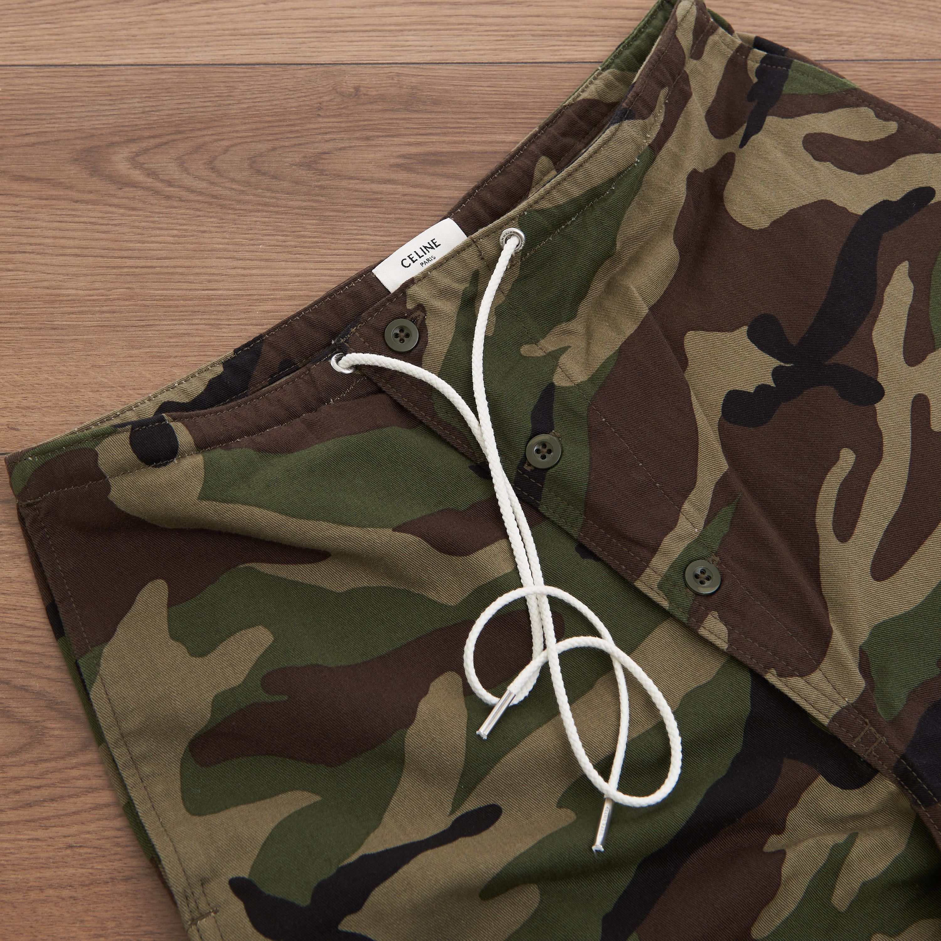 Celine Loose Cargo Pants In Camouflage Cotton Size US 30 / EU 46 - 10 Thumbnail