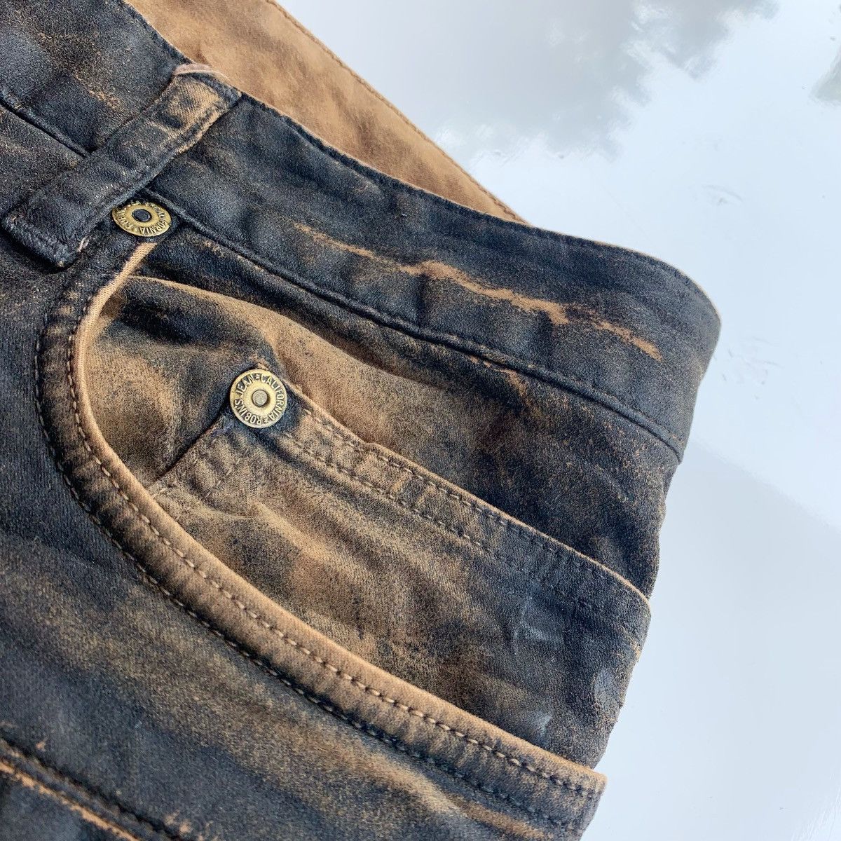 Robins Jeans × Vintage Vintage Robins Jeans Biker Pants Size US 38 / EU 54 - 8 Thumbnail