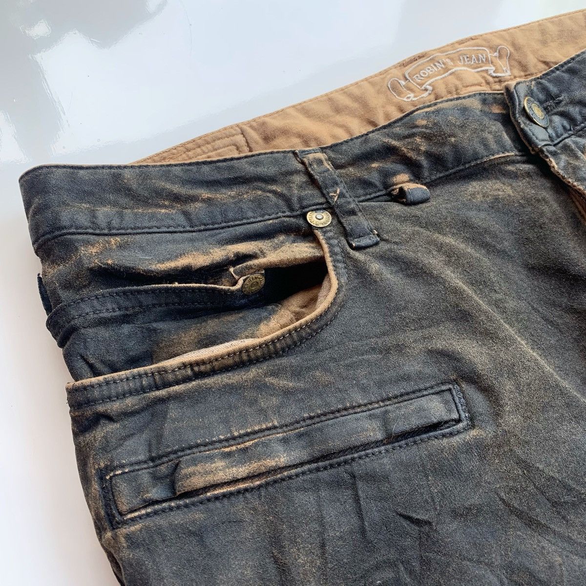 Robins Jeans × Vintage Vintage Robins Jeans Biker Pants Size US 38 / EU 54 - 4 Thumbnail