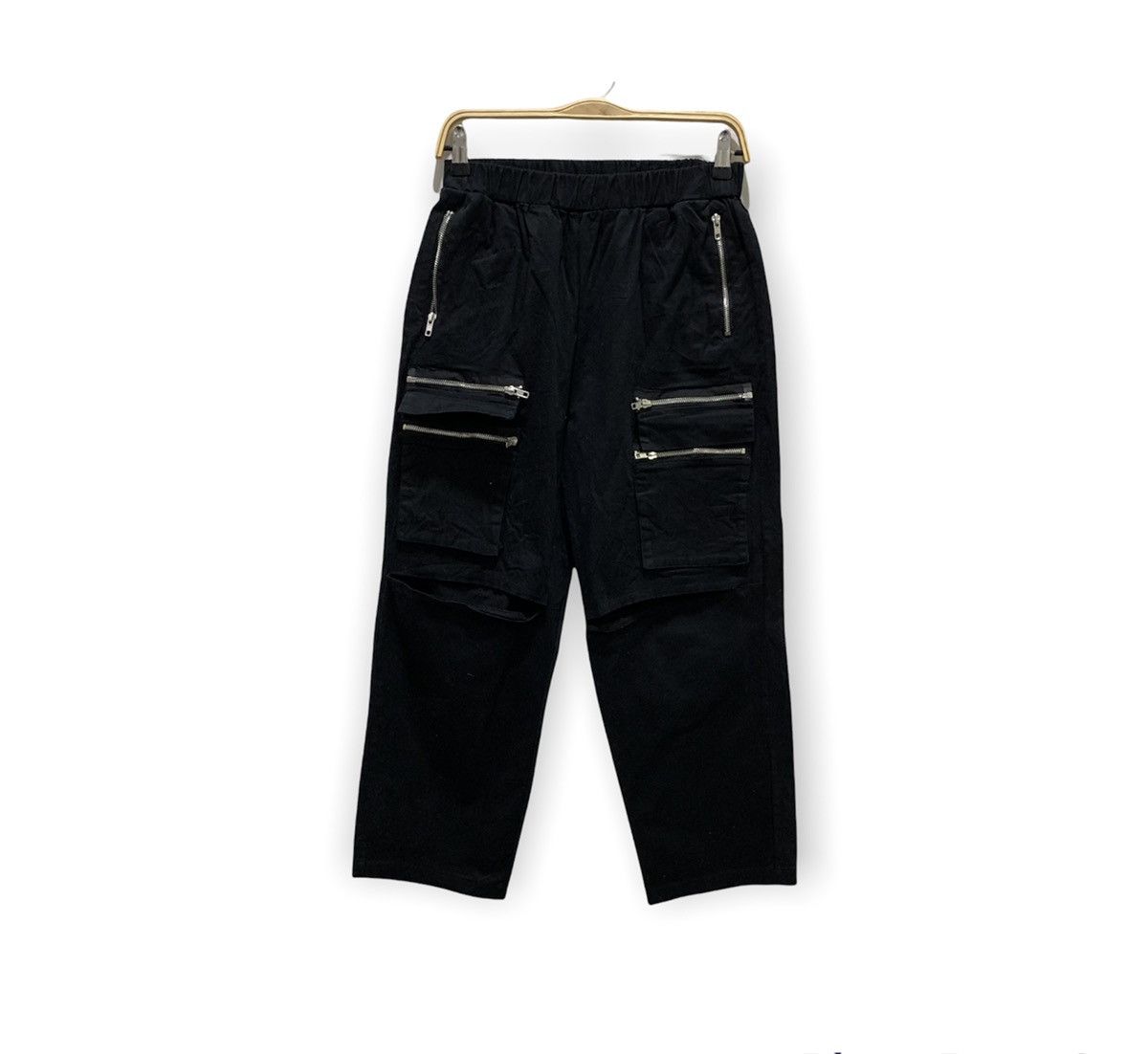 Japanese Brand × Seditionaries DRUG HONEY Zipper Baggy Pocket Disstressed Crop Cargo Pant Size US 30 / EU 46 - 1 Thumbnail