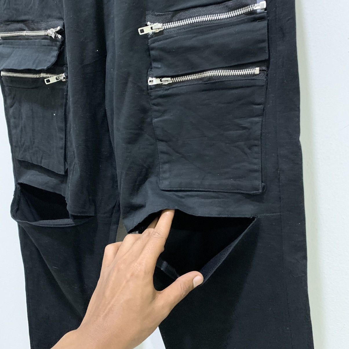 Japanese Brand × Seditionaries DRUG HONEY Zipper Baggy Pocket Disstressed Crop Cargo Pant Size US 30 / EU 46 - 8 Thumbnail