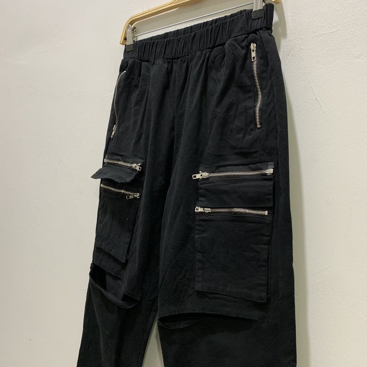 Japanese Brand × Seditionaries DRUG HONEY Zipper Baggy Pocket Disstressed Crop Cargo Pant Size US 30 / EU 46 - 6 Thumbnail
