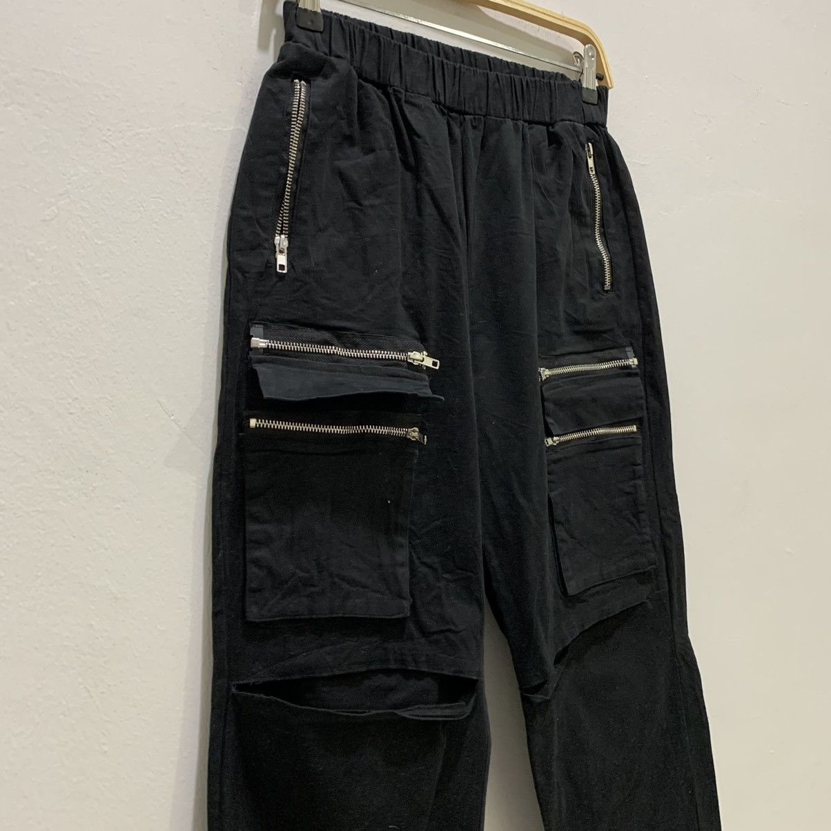Japanese Brand × Seditionaries DRUG HONEY Zipper Baggy Pocket Disstressed Crop Cargo Pant Size US 30 / EU 46 - 5 Thumbnail