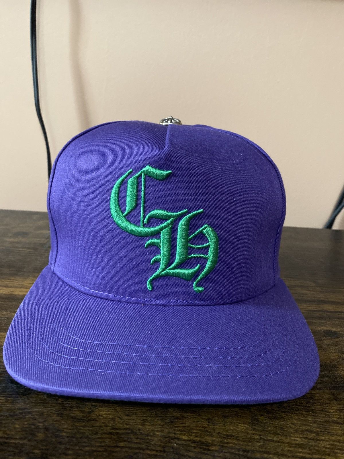 Chrome Hearts 5 Panel Baseball Purple Hat