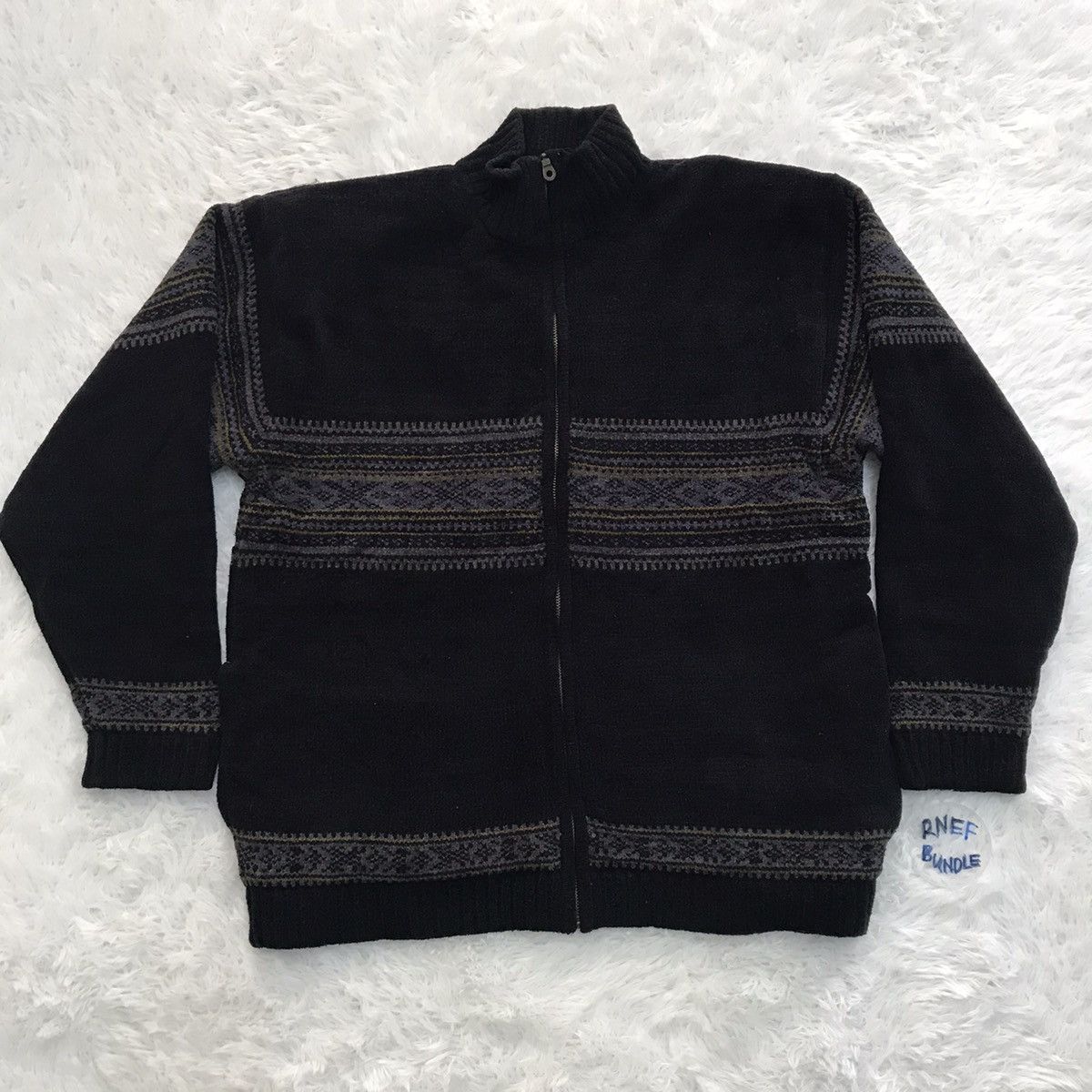 image of Native x Navajo Vintage Spario Uomo Japan Navajo Aztec Jacket, Men's (Size Large)