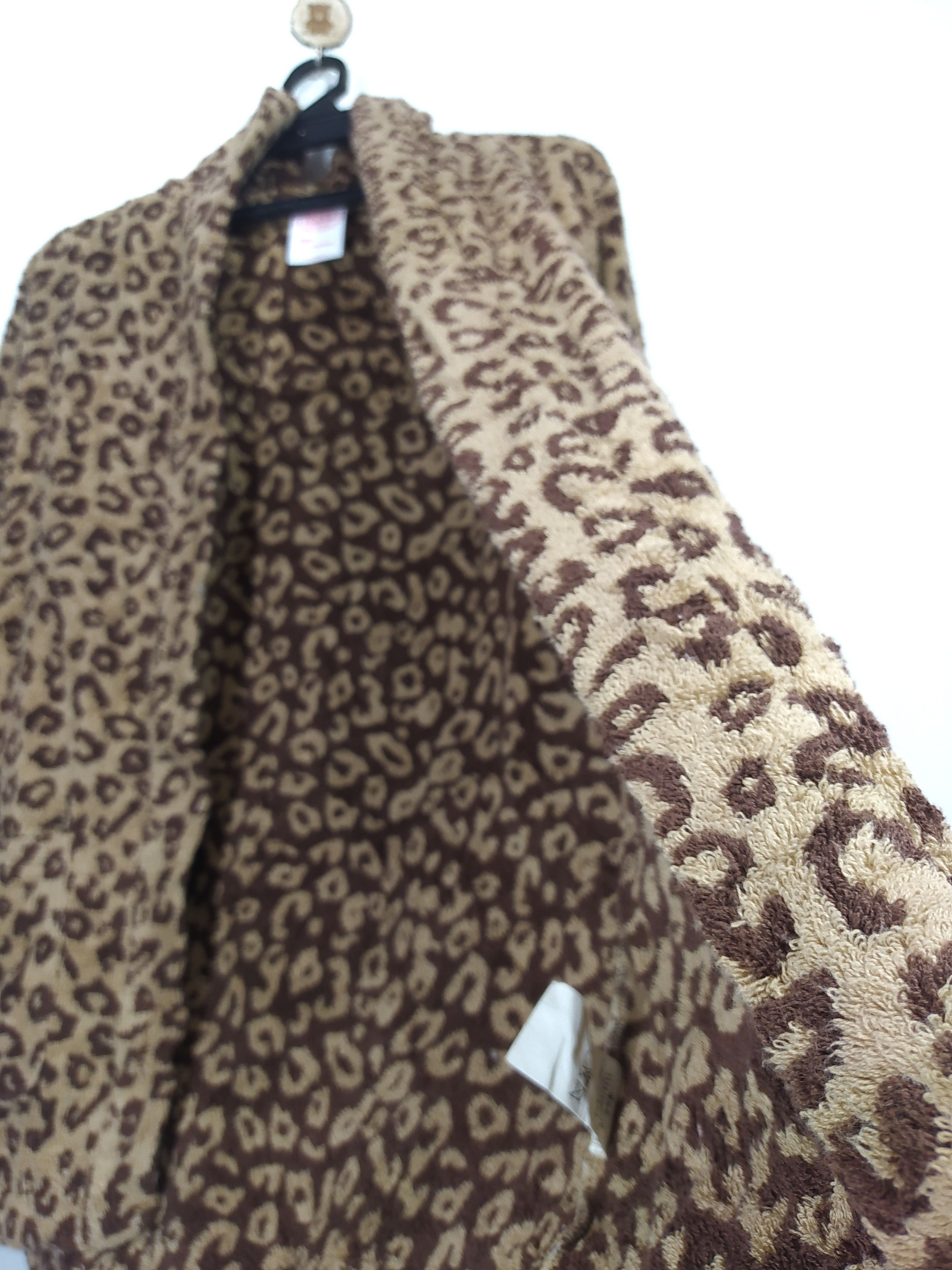 Indigo × Japanese Brand × Vintage Made in Japan Rhrb X Leopard Fleece Cardigan Hoodie Size US S / EU 44-46 / 1 - 4 Thumbnail