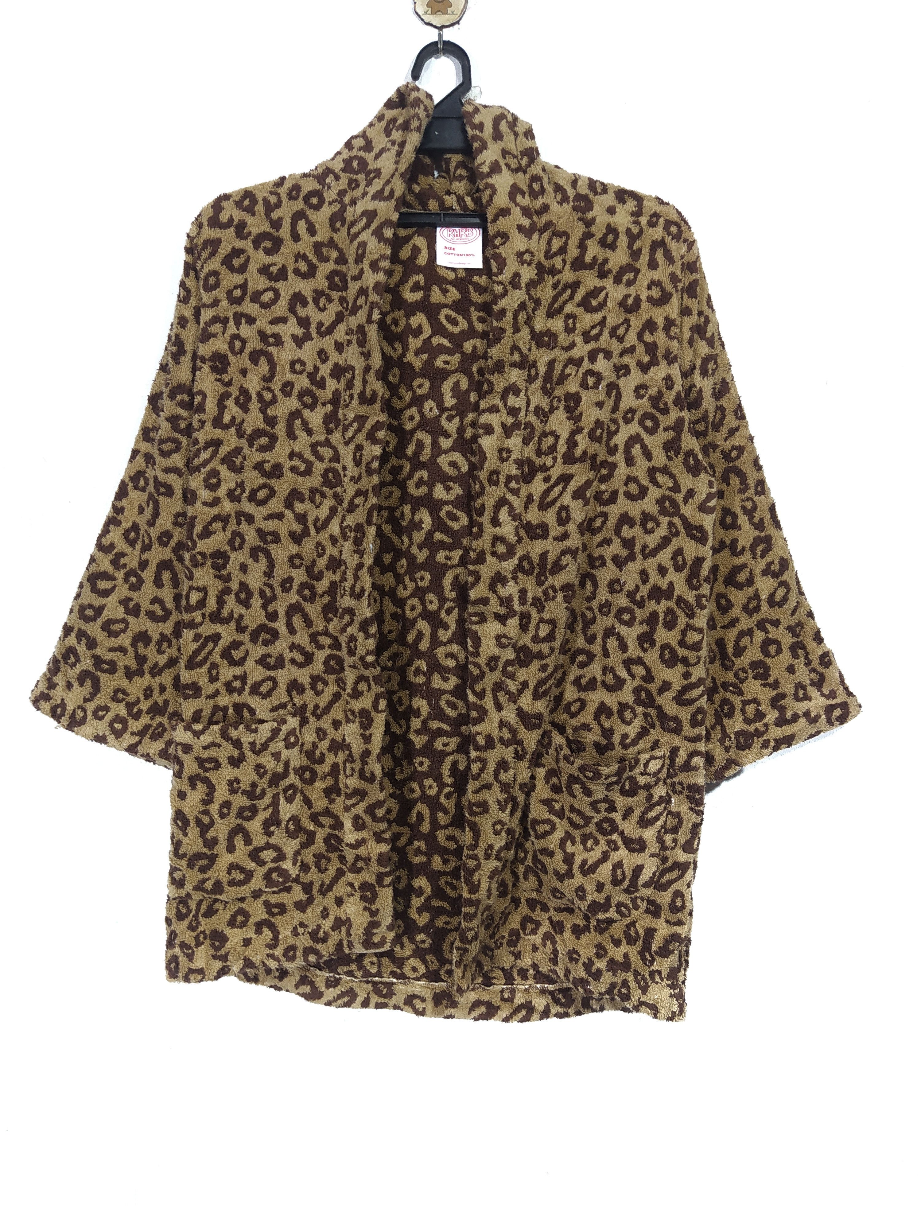 Made in Japan Rhrb X Leopard Fleece Cardigan Hoodie