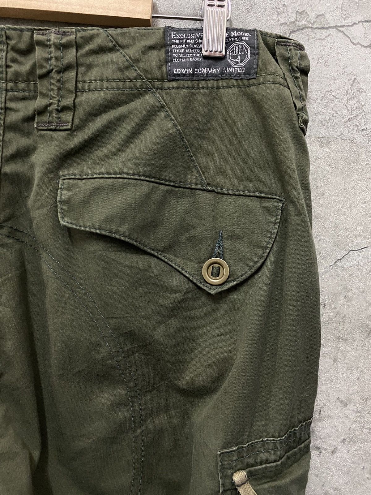 Edwin Vintage Edwin Tactical Flared Cargo Pants Size US 34 / EU 50 - 15 Thumbnail