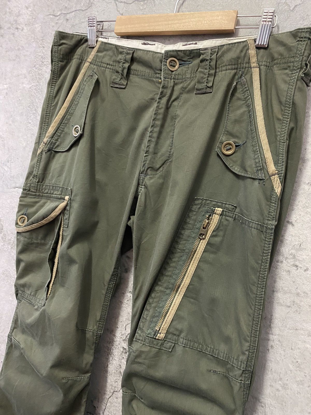 Edwin Vintage Edwin Tactical Flared Cargo Pants Size US 34 / EU 50 - 8 Thumbnail