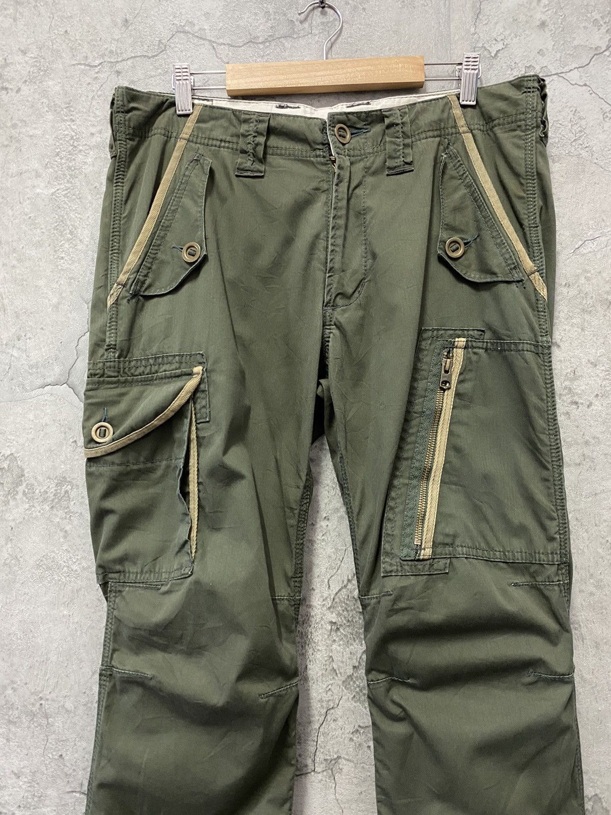 Edwin Vintage Edwin Tactical Flared Cargo Pants Size US 34 / EU 50 - 4 Thumbnail