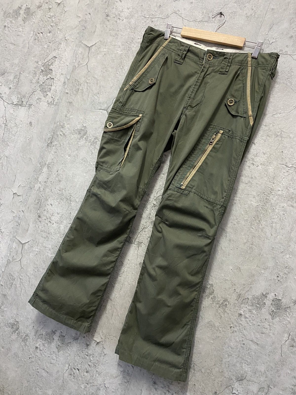 Edwin Vintage Edwin Tactical Flared Cargo Pants Size US 34 / EU 50 - 3 Thumbnail