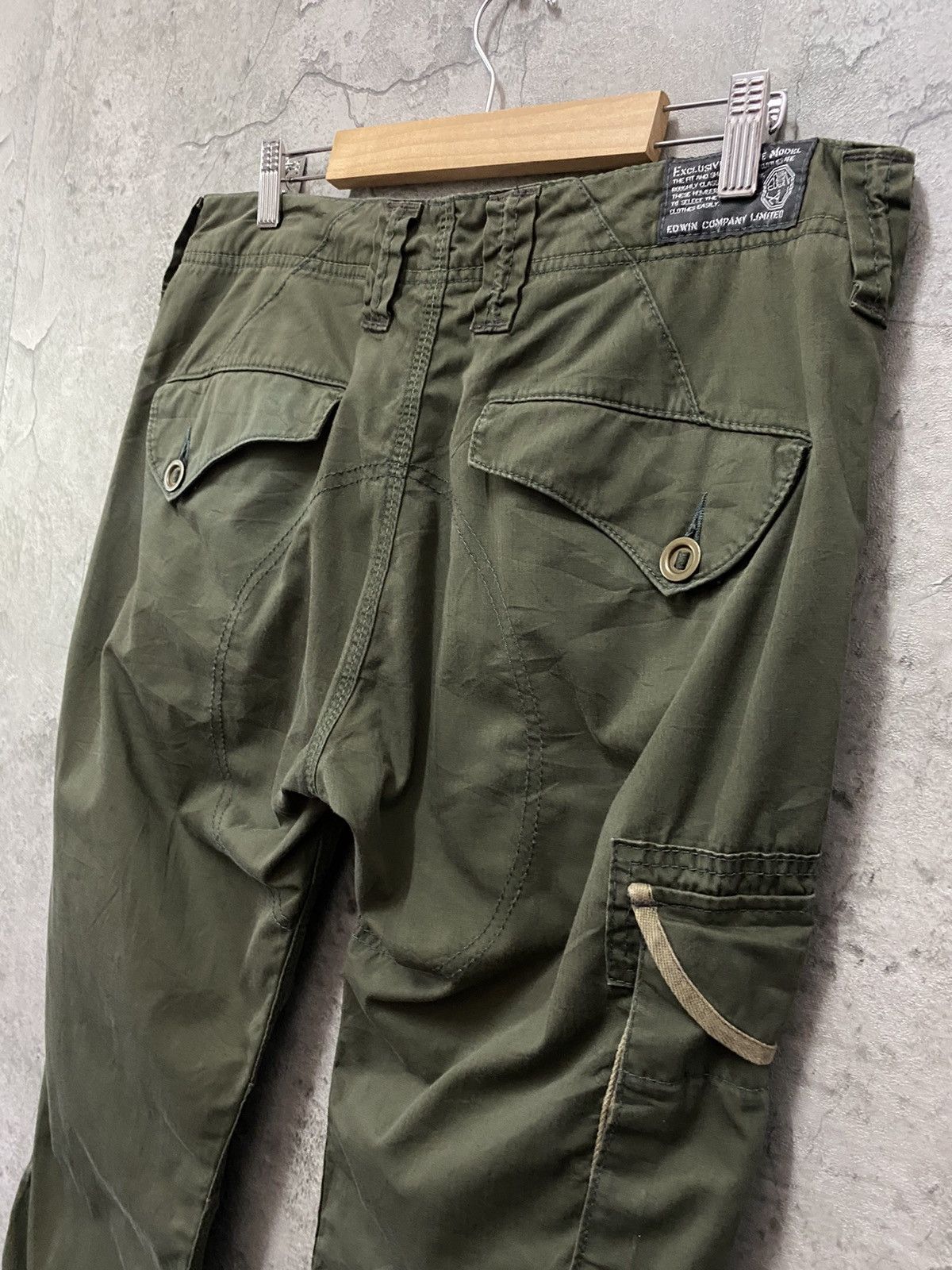 Edwin Vintage Edwin Tactical Flared Cargo Pants Size US 34 / EU 50 - 14 Thumbnail