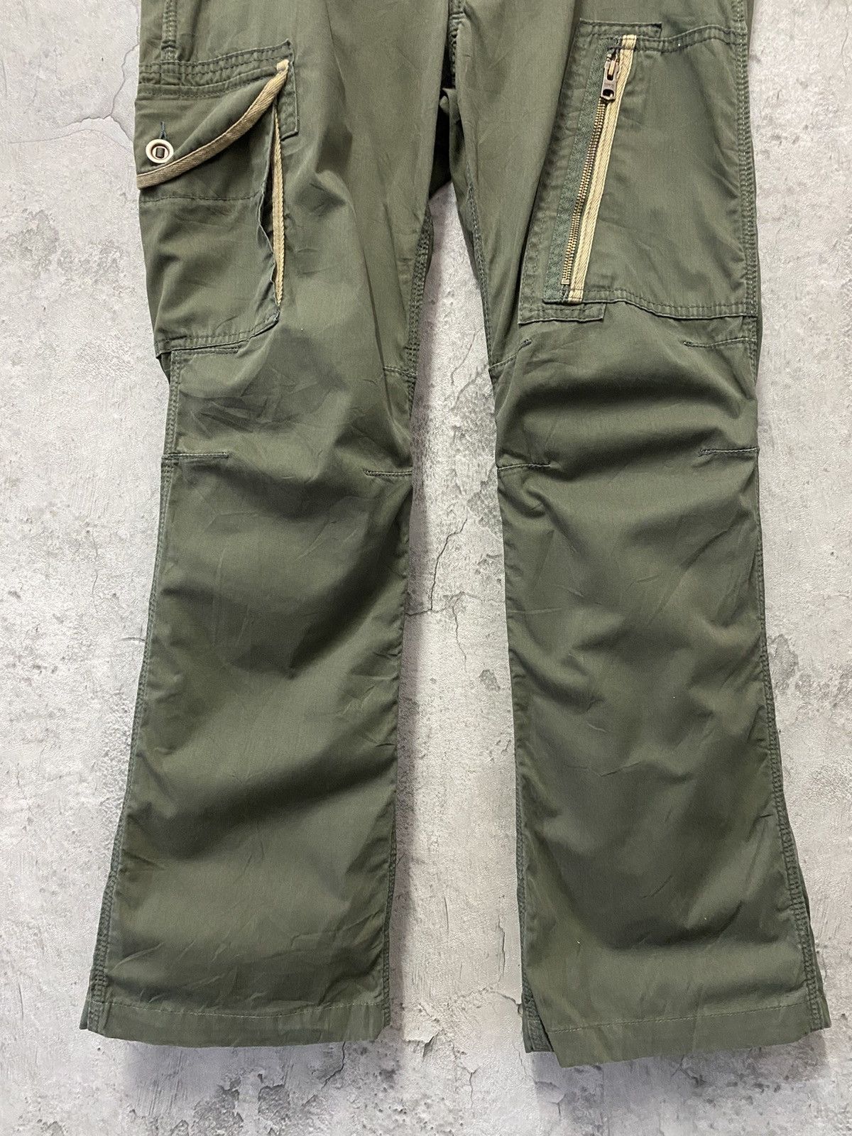 Edwin Vintage Edwin Tactical Flared Cargo Pants Size US 34 / EU 50 - 6 Thumbnail