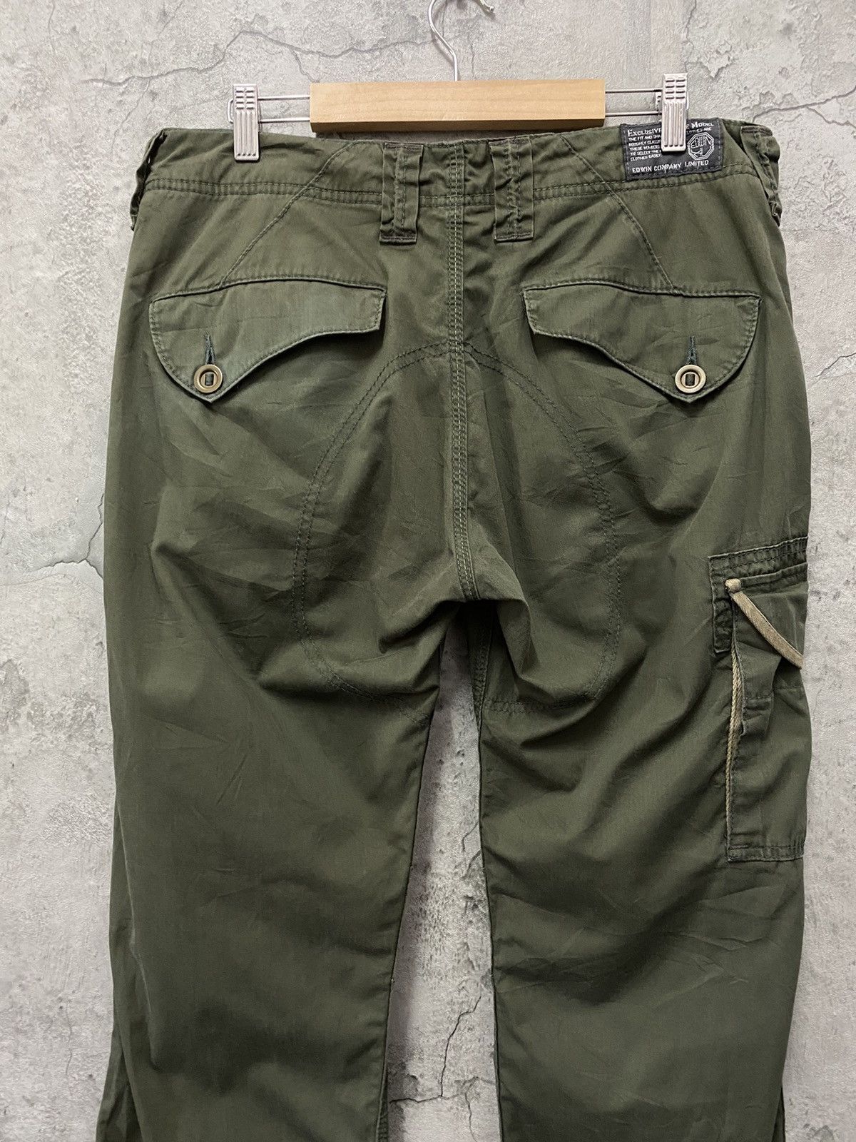 Edwin Vintage Edwin Tactical Flared Cargo Pants Size US 34 / EU 50 - 12 Thumbnail