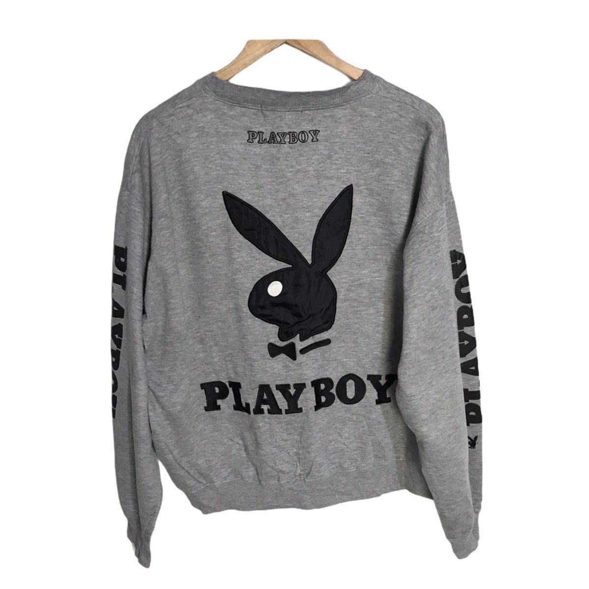 Playboy Playboy big embroidery bunny crewneck Size US XL / EU 56 / 4 - 1 Thumbnail